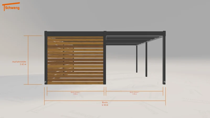 #DE Schweng Flachdachcarport C600 (ID 77wyw2) #MTG