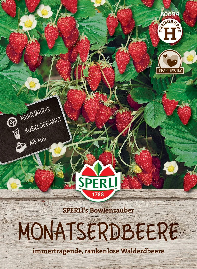 SPERLI Monatserdbeeren-Samen 'Bowlenzauber'