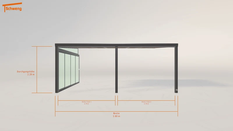 #DE Schweng Terrassenüberdachung S400 (ID n5dqpj)