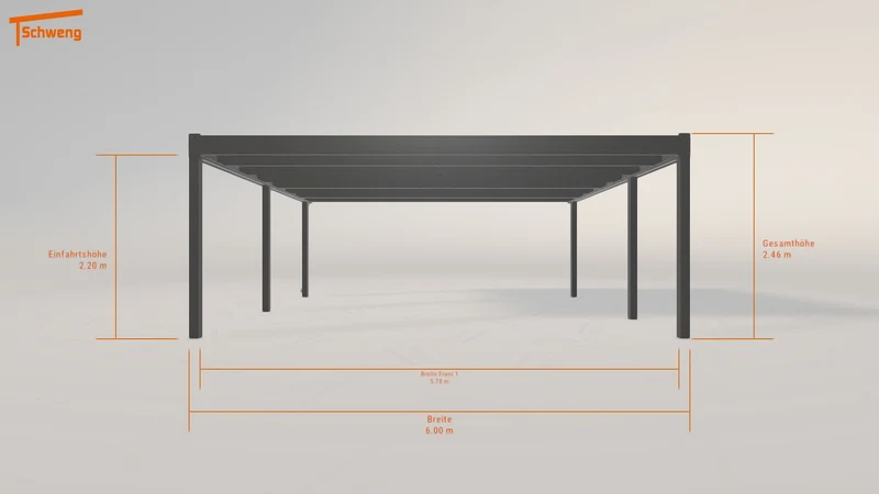 #AT Schweng Flachdachcarport C600 (ID pb9mny)