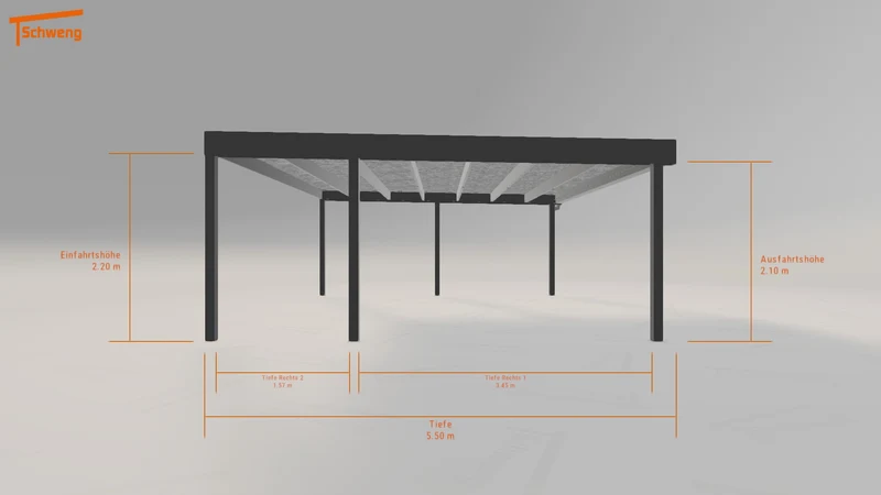 #AT Schweng Flachdachcarport C600 (ID pb9mny)