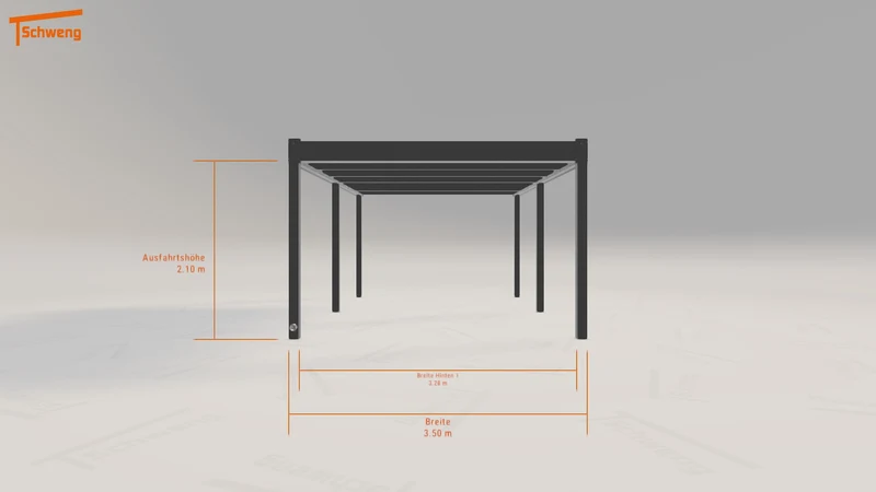 #DE Schweng Flachdachcarport C600 (ID bkqb3m)