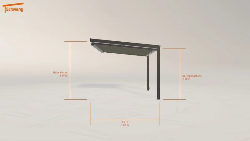 #DE Schweng Terrassenüberdachung S350 (ID zb5vn9)