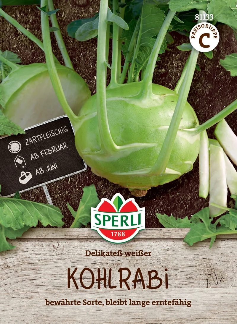 SPERLI Kohlrabi-Samen 'Delikateß'