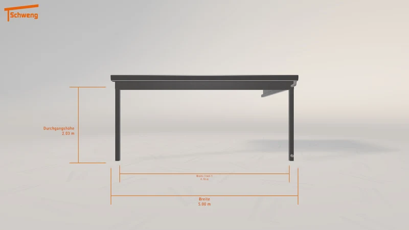 #DE Schweng Terrassenüberdachung S400 (ID 3373yy)