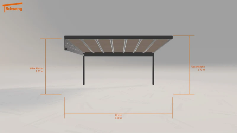 #DE Schweng Terrassenüberdachung S400 (ID 3373yy)