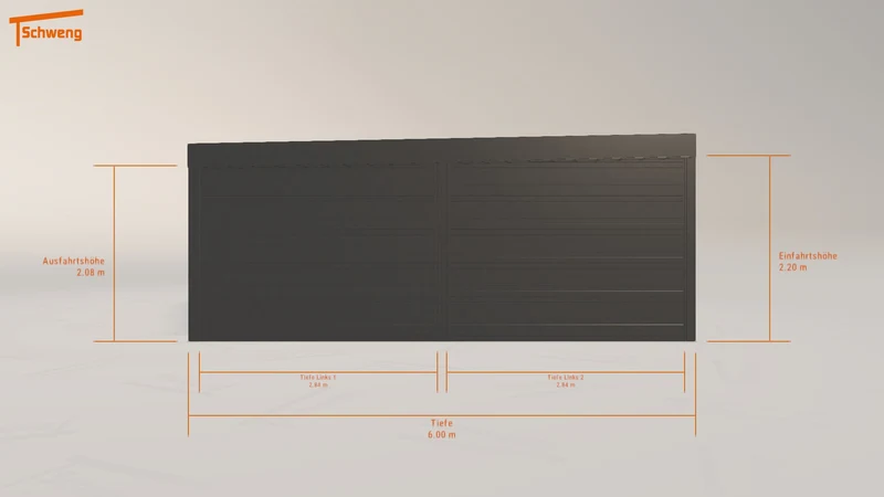 #DE Schweng Flachdachcarport C600 (ID 42x489) #MTG