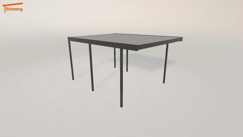 #DE Schweng Flachdachcarport C600 (ID 42x35z)