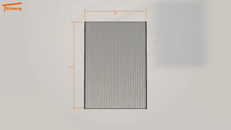 #DE Schweng Flachdachcarport C600 (ID 42x35z)