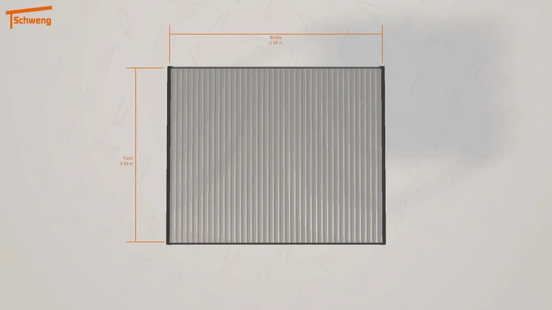 #DE Schweng Flachdachcarport C600 (ID mjpmkj)