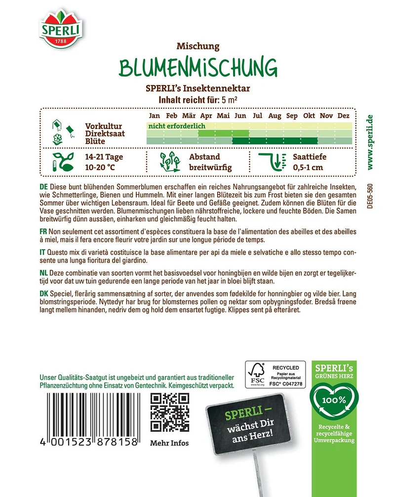 SPERLI Blumensamen "Insektennektar"