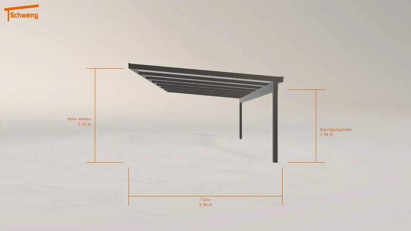 #DE Schweng Terrassenüberdachung S400 (ID 859x2q)