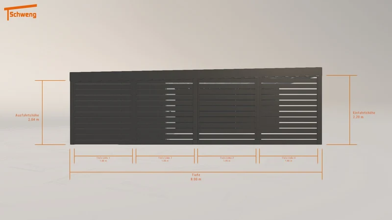 #DE Schweng Flachdachcarport C600 (ID jjpxkw) #MTG