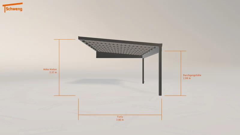 #DE Schweng Terrassenüberdachung S400 (ID qdyd77)