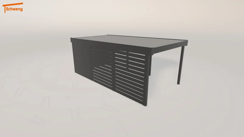#DE Schweng Flachdachcarport C600 (ID v4j4gy)