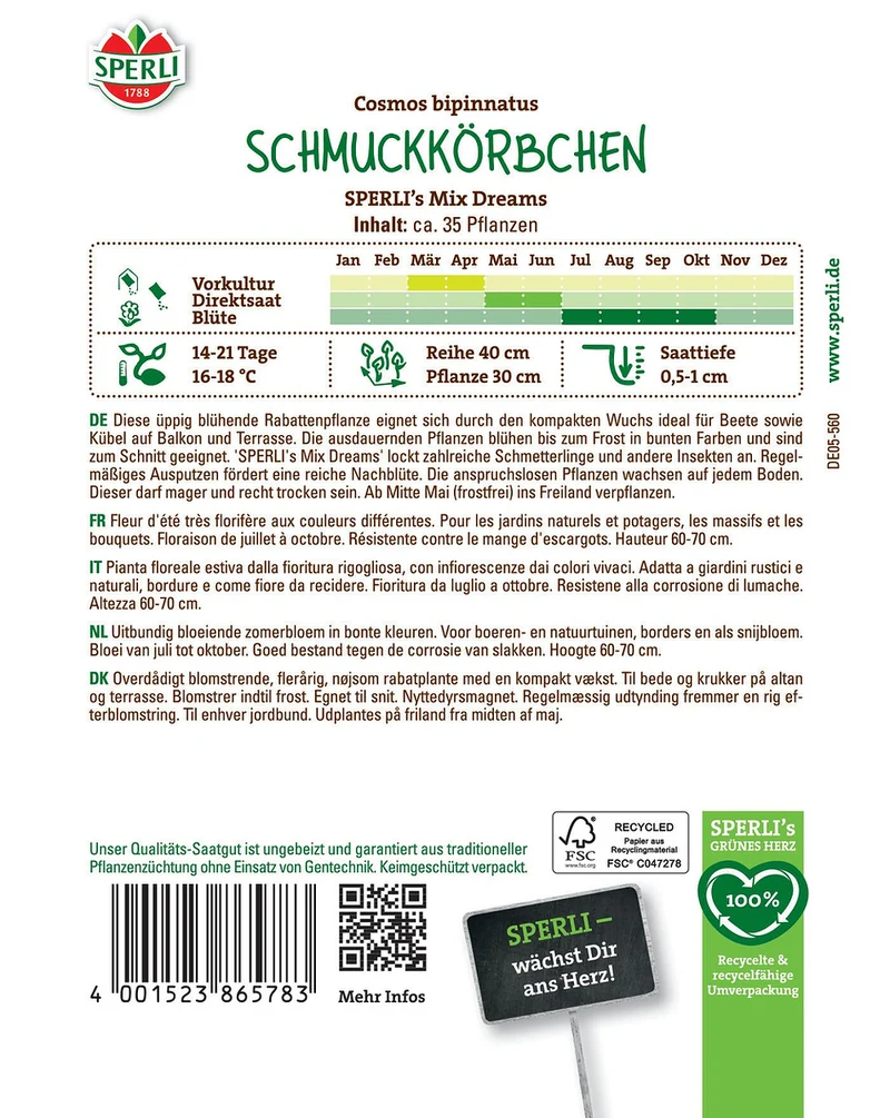 SPERLI Schmuckkörbchen-Samen "Mix Dreams"