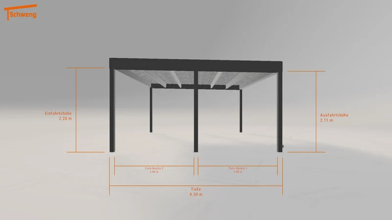 #DE Schweng Flachdachcarport C600 (ID bkqbzg)