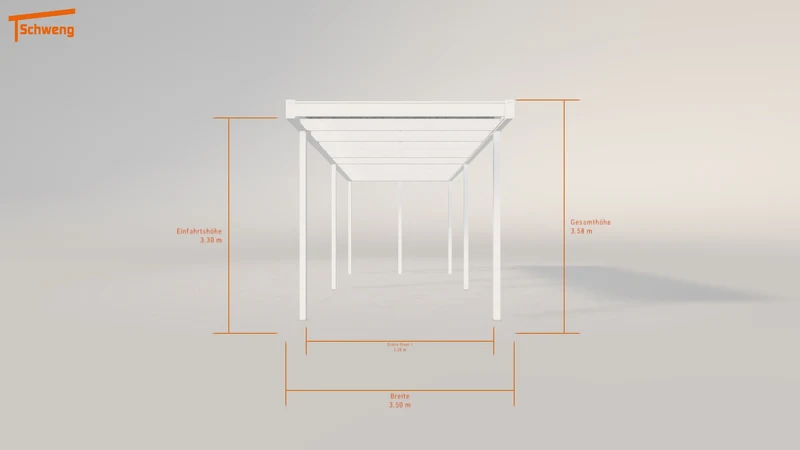 #DE Schweng Flachdachcarport C600 (ID n5dgm4)