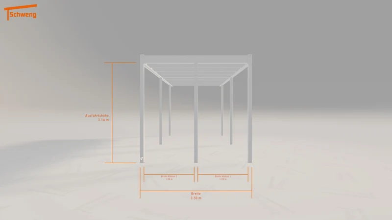 #DE Schweng Flachdachcarport C600 (ID n5dgm4)