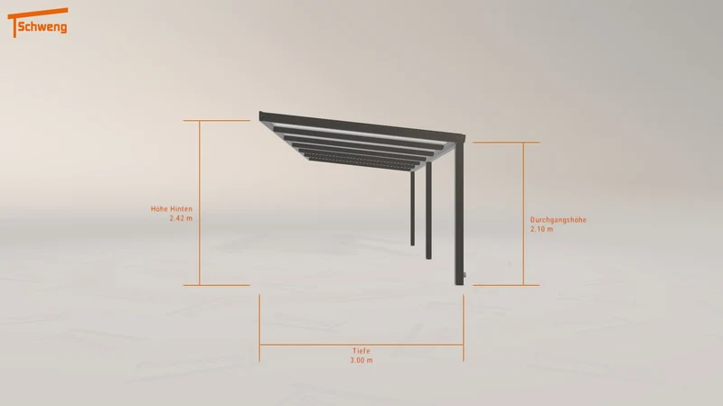 #DE Schweng Terrassenüberdachung S350 (ID mjp478)