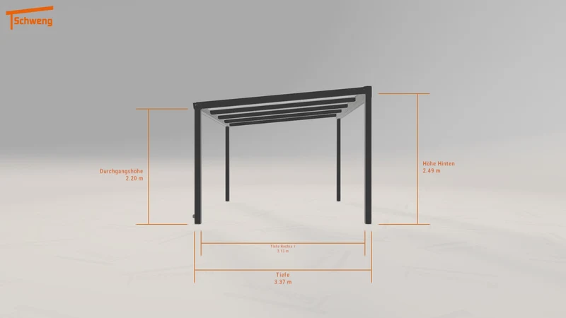 #DE Schweng Terrassenüberdachung S350 (ID ygygdk)