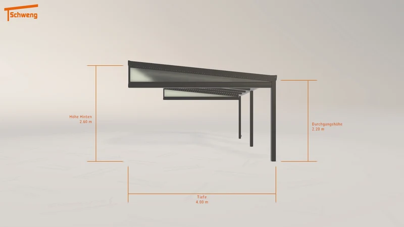 #DE Schweng Terrassenüberdachung S400 (ID n5d2x7)