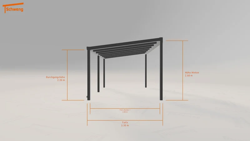 #DE Schweng Terrassenüberdachung S400 (ID g73yjd)