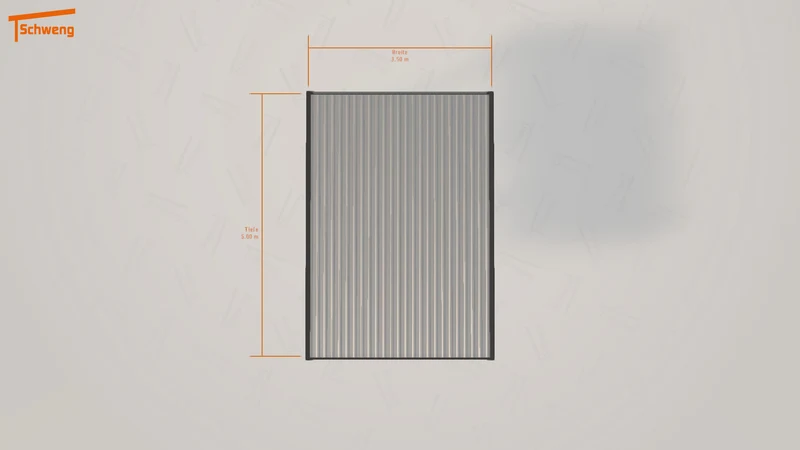 #DE Schweng Flachdachcarport C600 (ID qdydpz)