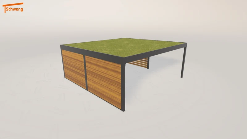 #DE Schweng Flachdachcarport C600+ (ID x797ww) #MTG