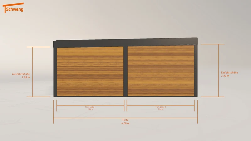 #DE Schweng Flachdachcarport C600+ (ID x797ww) #MTG