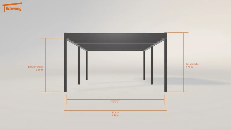 #DE Schweng Flachdachcarport C600 (ID 42x4g2) #MTG