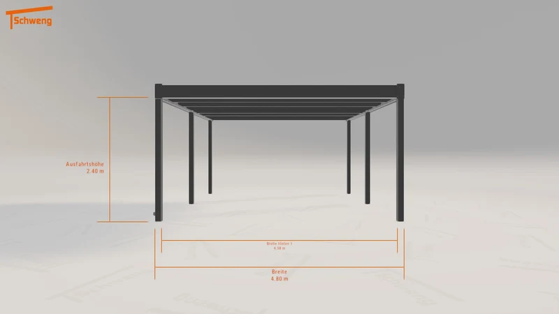 #DE Schweng Flachdachcarport C600 (ID 42x4g2) #MTG