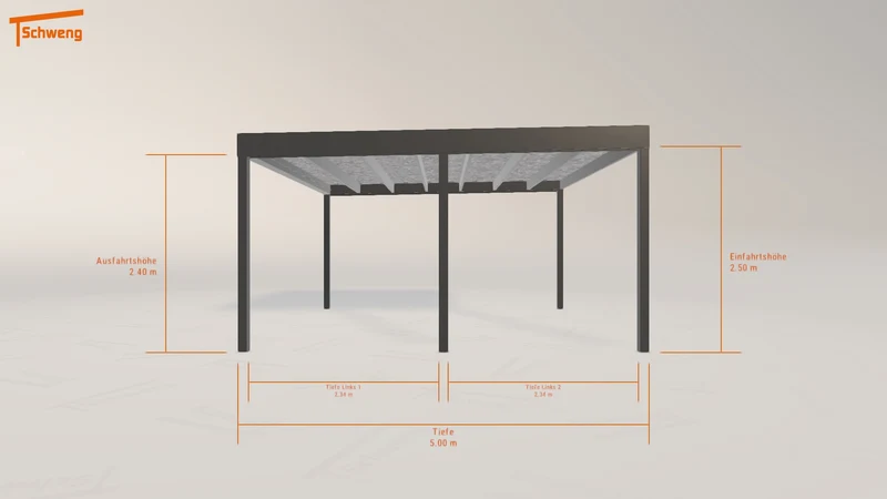 #DE Schweng Flachdachcarport C600 (ID 42x4g2) #MTG