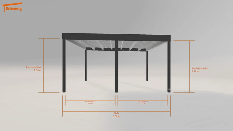 #DE Schweng Flachdachcarport C600 (ID 42x4g2) #MTG