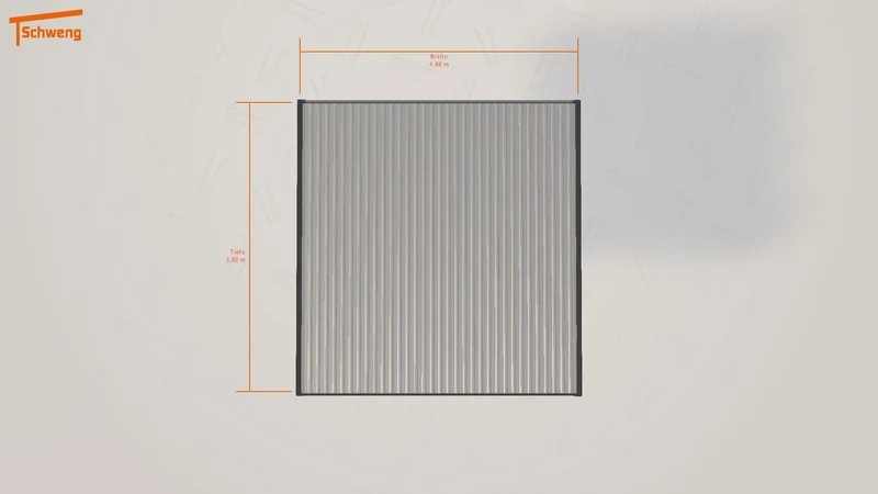 #DE Schweng Flachdachcarport C600 (ID 42x4g2) #MTG