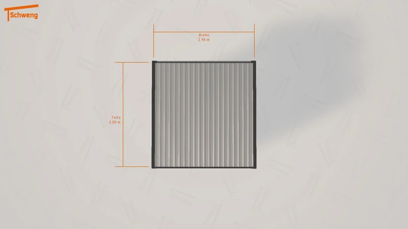 #DE Schweng Flachdachcarport C600+ (ID pb9xdy) #MTG