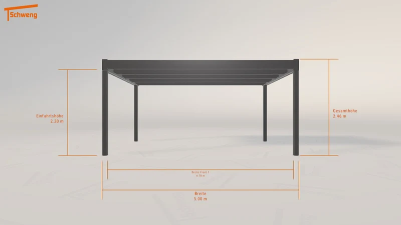 #DE Schweng Flachdachcarport C600 (ID bkqv7m) #MTG