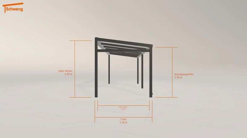 #DE Schweng Terrassenüberdachung S350 (ID w325py)