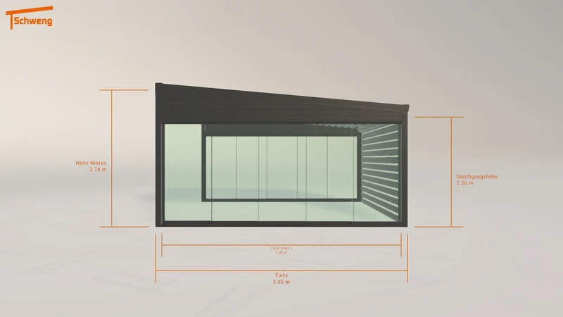 #DE Schweng Terrassenüberdachung S400 (ID v4j437)