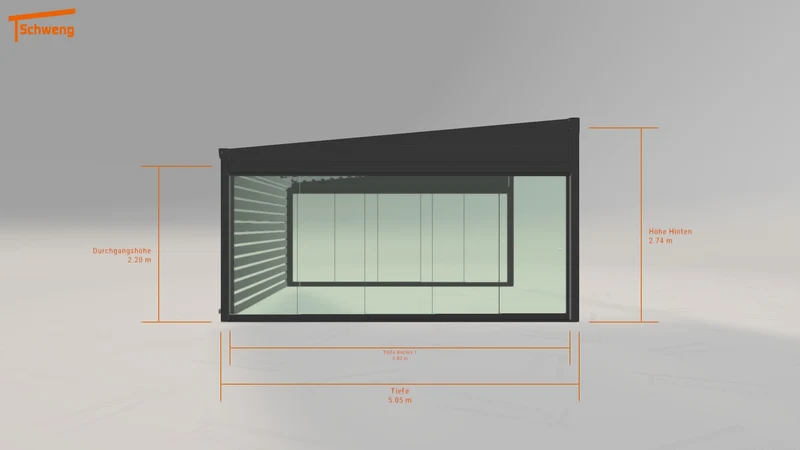 #DE Schweng Terrassenüberdachung S400 (ID v4j437)