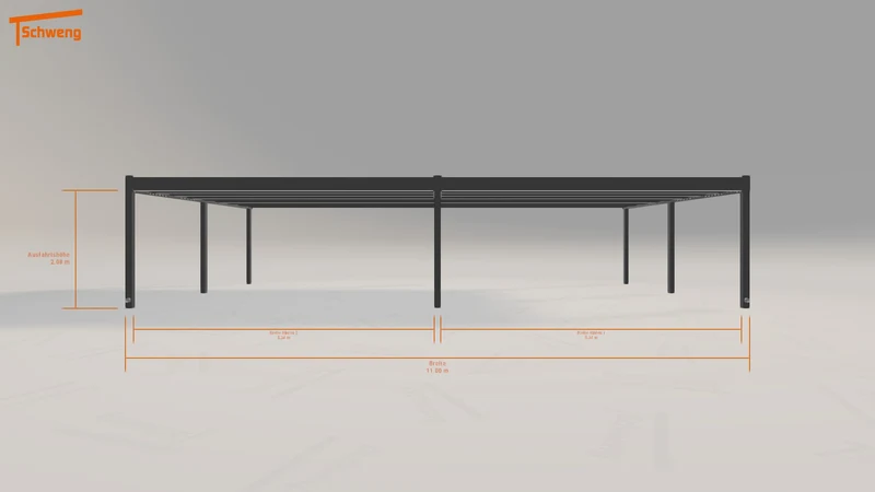 #DE Schweng Flachdachcarport C600+ (ID zb5vjw) #MTG