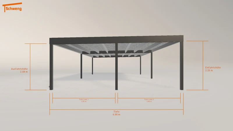 #DE Schweng Flachdachcarport C600+ (ID zb5vjw) #MTG