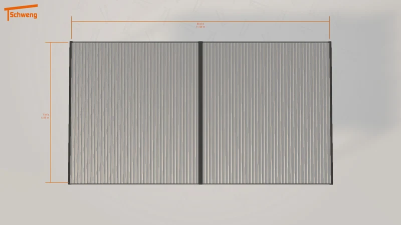 #DE Schweng Flachdachcarport C600+ (ID zb5vjw) #MTG