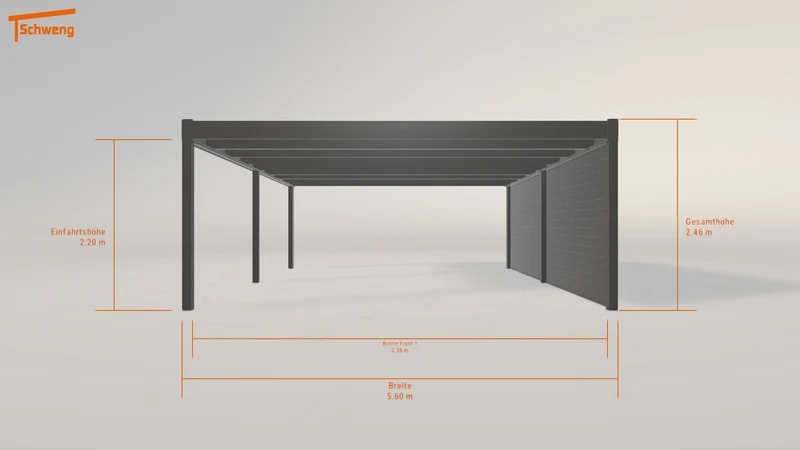 #DE Schweng Flachdachcarport C600 (ID dvdp23) #MTG