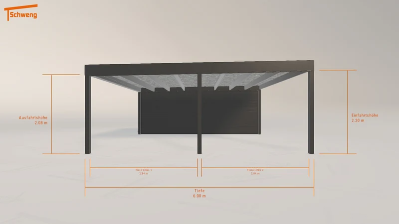 #DE Schweng Flachdachcarport C600 (ID dvdp23) #MTG