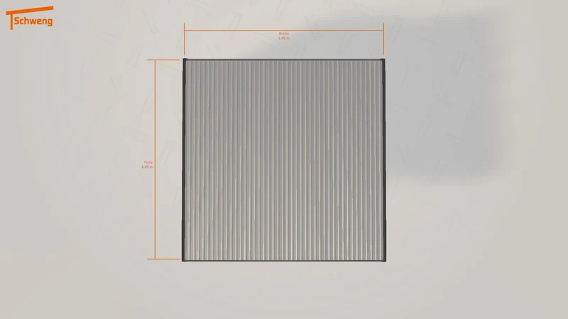 #DE Schweng Flachdachcarport C600 (ID 425dpz) #MTG