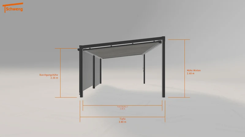 #DE Schweng Terrassenüberdachung S400 (ID n5d534)