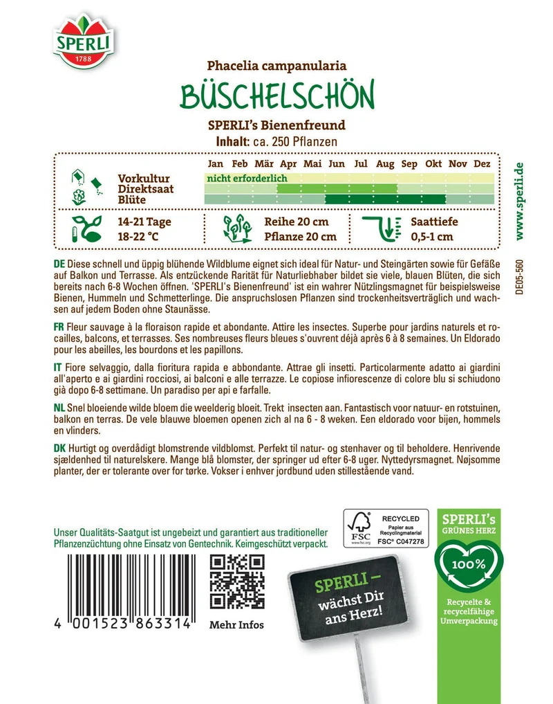SPERLI Büschelschön-Samen "Bienenfreund"