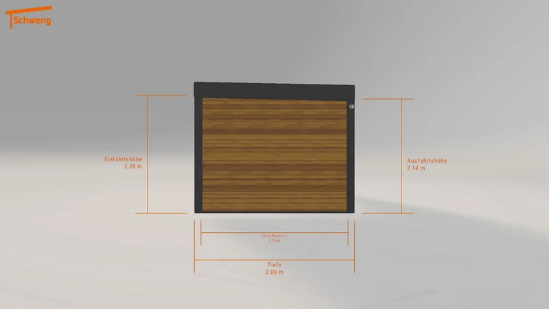 #DE Schweng Flachdachcarport C600+ (ID 77w4wq)