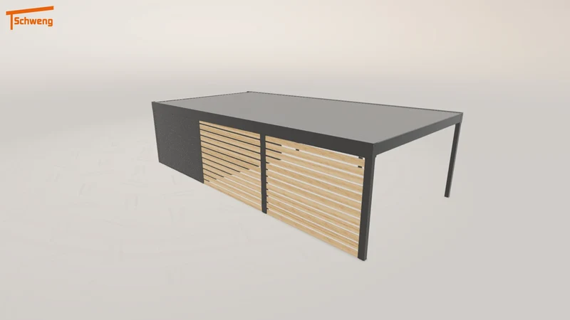 #DE Schweng Flachdachcarport C600 (ID rjyqn9) #MTG